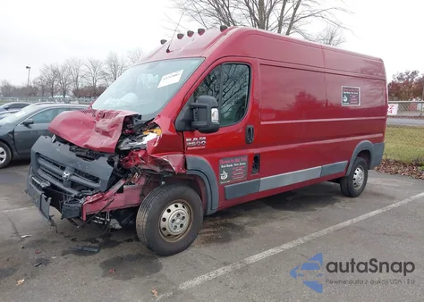 2017 Ram Promaster 2500 High Roof 159 Wb from USA, damaged, VIN 3C6TRVDGXHE548654